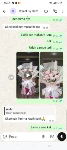Testimonial Buket Bunga narimbang