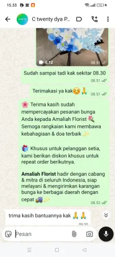 Testimonial Standing Flower narimbang
